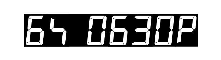 7LED italic  Free Fonts Download