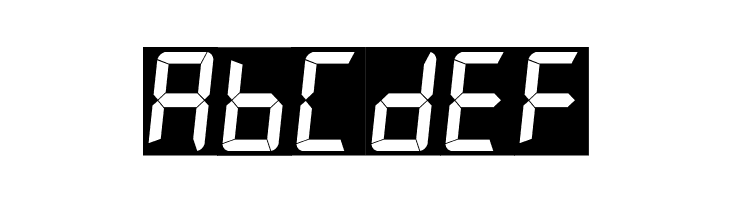 7LED italic  Free Fonts Download