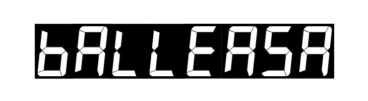 7LED italic  Free Fonts Download