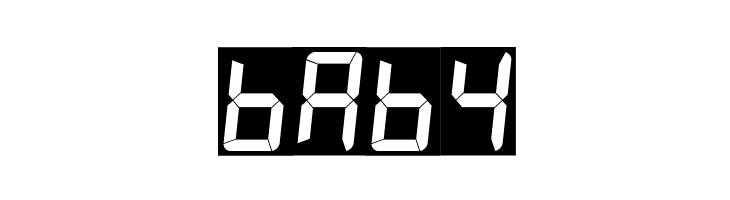 7LED italic  Free Fonts Download