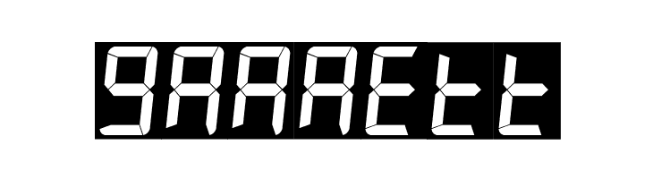 7LED italic  Free Fonts Download