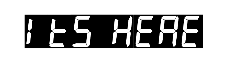 7LED italic  Free Fonts Download