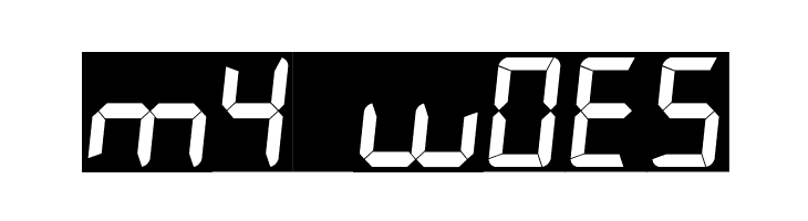 7LED italic  Free Fonts Download