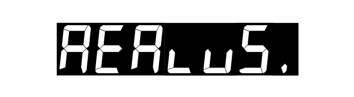 7LED italic  Free Fonts Download