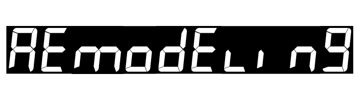 7LED italic  Free Fonts Download