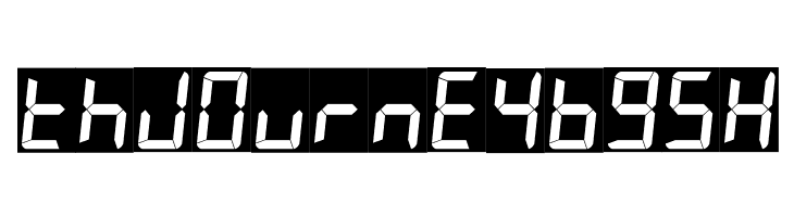 7LED italic  Free Fonts Download