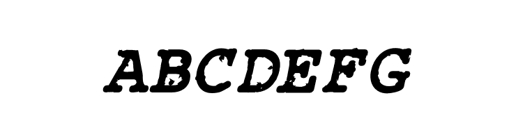 Rough_Typewriter Bold Italic  Free Fonts Download