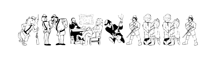 KR Civil War  Free Fonts Download