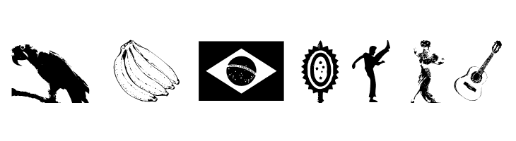 Icones do Brasil  Free Fonts Download