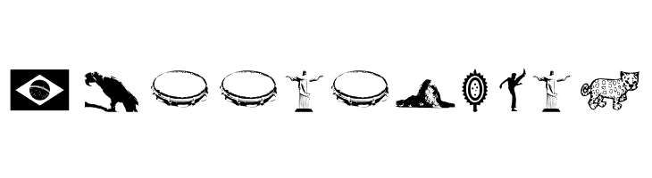 Icones do Brasil  Free Fonts Download