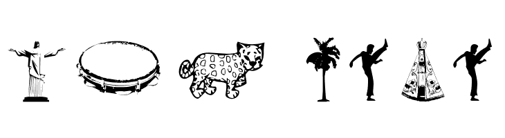 Icones do Brasil  Free Fonts Download