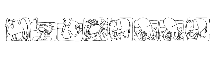 LMS Zoo and Aquarium Life Ding Bat  Free Fonts Download