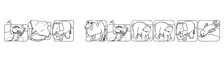 LMS Zoo and Aquarium Life Ding Bat  Free Fonts Download