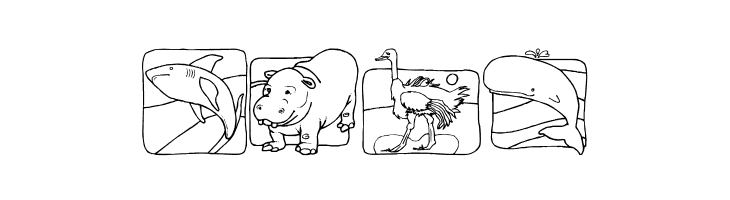 LMS Zoo and Aquarium Life Ding Bat  Free Fonts Download