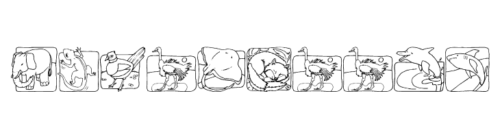 LMS Zoo and Aquarium Life Ding Bat  Free Fonts Download