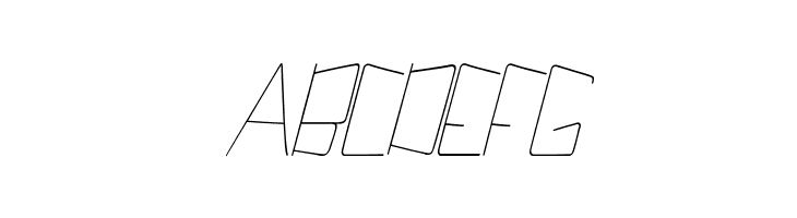 Kuppel Ultra-condensed Thin Italic  Free Fonts Download