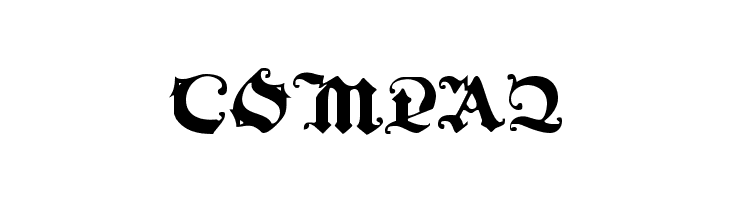 BlackInitialText  Free Fonts Download