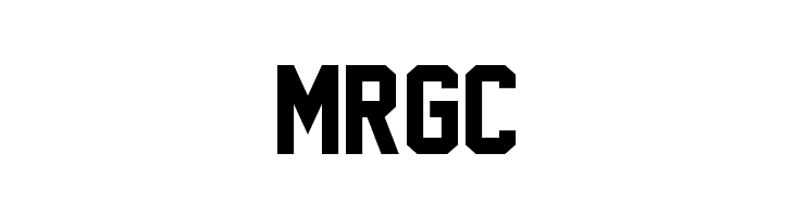 MRGC Jersey M54 Font