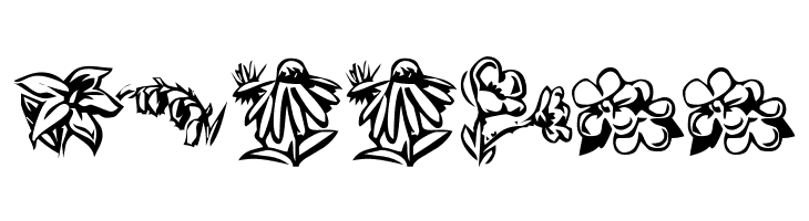 KR Beautiful Flowers 2  Free Fonts Download