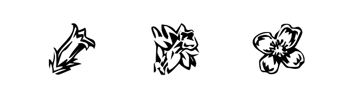 KR Beautiful Flowers 2  Free Fonts Download