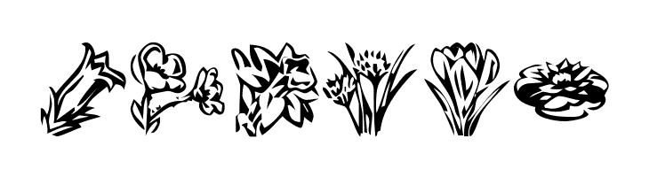 KR Beautiful Flowers 2  Free Fonts Download