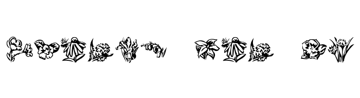 KR Beautiful Flowers 2  Free Fonts Download