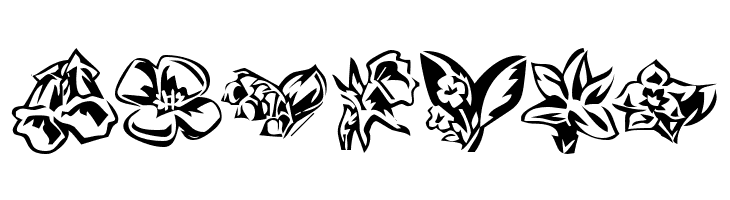 KR Beautiful Flowers 3  Free Fonts Download