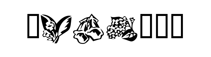 KR Beautiful Flowers 3  Free Fonts Download