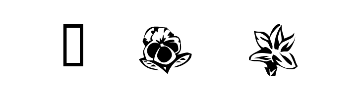 KR Beautiful Flowers 3  Free Fonts Download