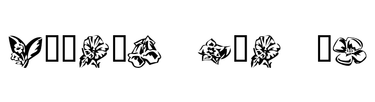 KR Beautiful Flowers 3  Free Fonts Download