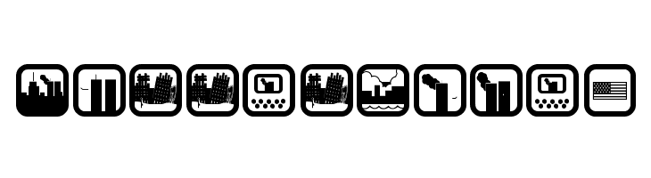 SEPTEMBER 11 ICON  Free Fonts Download