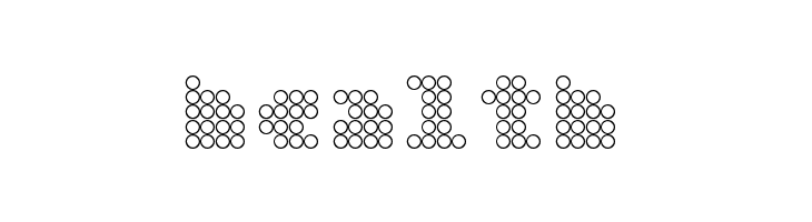 Bar dot Regular  Free Fonts Download