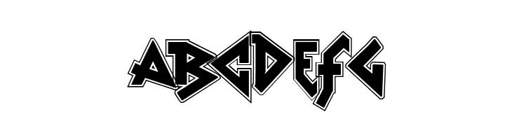 vtks Rude Metal shadow  Free Fonts Download