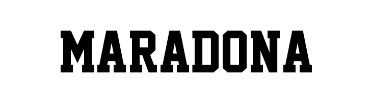MARADONA Superstar M54 Font