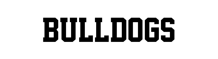 bulldogs Superstar M54 Font