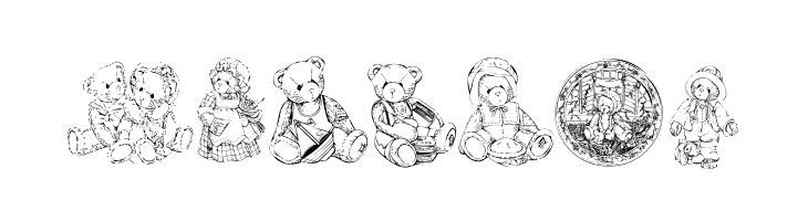 KR Adorable Teddies  Free Fonts Download