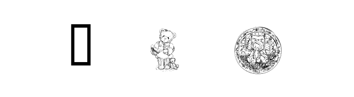 KR Adorable Teddies  Free Fonts Download