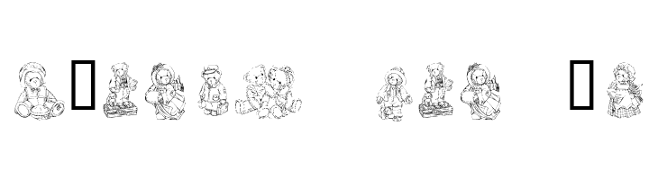 KR Adorable Teddies  Free Fonts Download