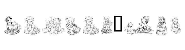 KR Adorable Teddies  Free Fonts Download