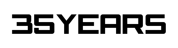 35YEARS Cafe Nero M54 Font