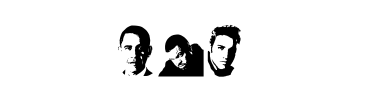 Celeb Faces  Free Fonts Download
