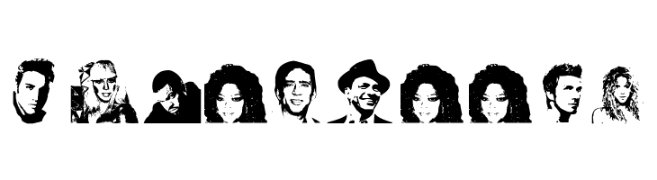 Celeb Faces  Free Fonts Download