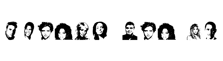 Celeb Faces  Free Fonts Download