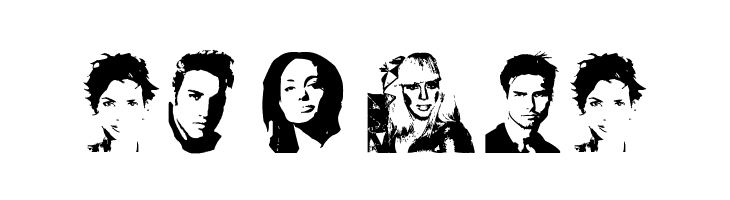 Celeb Faces  Free Fonts Download