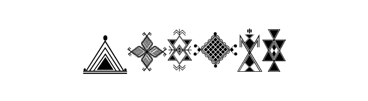Amazigh Motifs  Free Fonts Download
