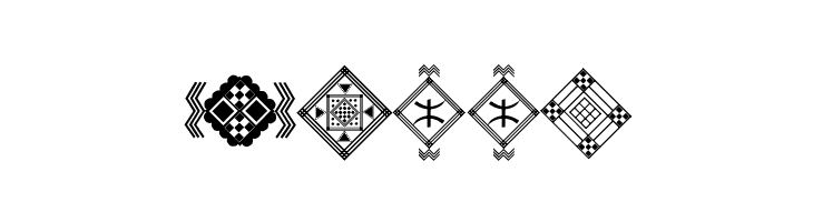 Amazigh Motifs  Free Fonts Download