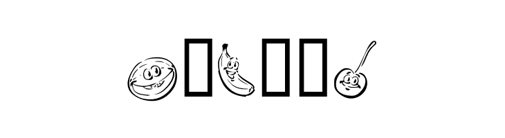 KR Happy Fruit  Free Fonts Download