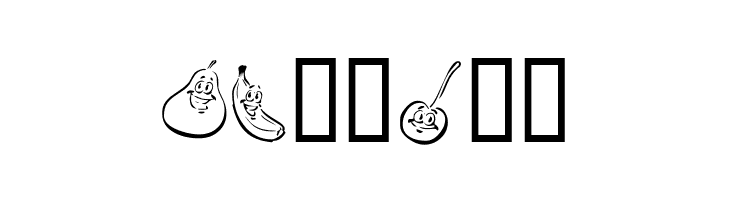KR Happy Fruit  Free Fonts Download