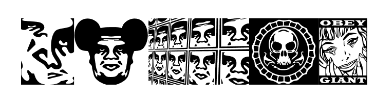 ObeyFaves  Free Fonts Download