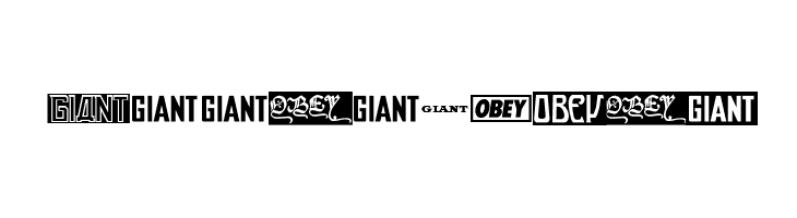 ObeyGiantPoster  Free Fonts Download
